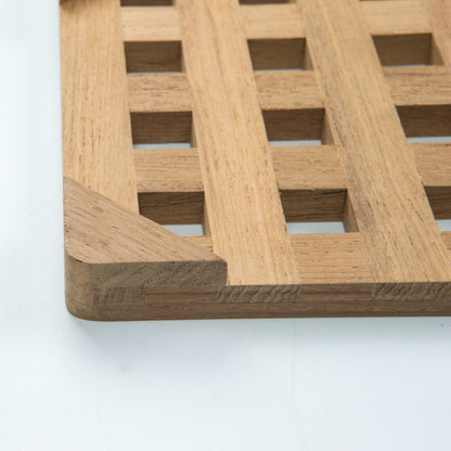 6.00 " Square Wood Trivet HomeRoots