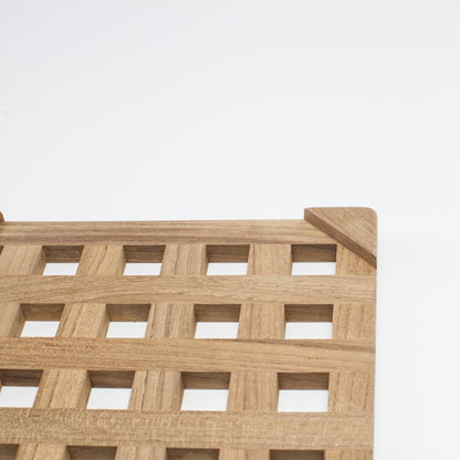 8.00 " Square Wood Trivet HomeRoots
