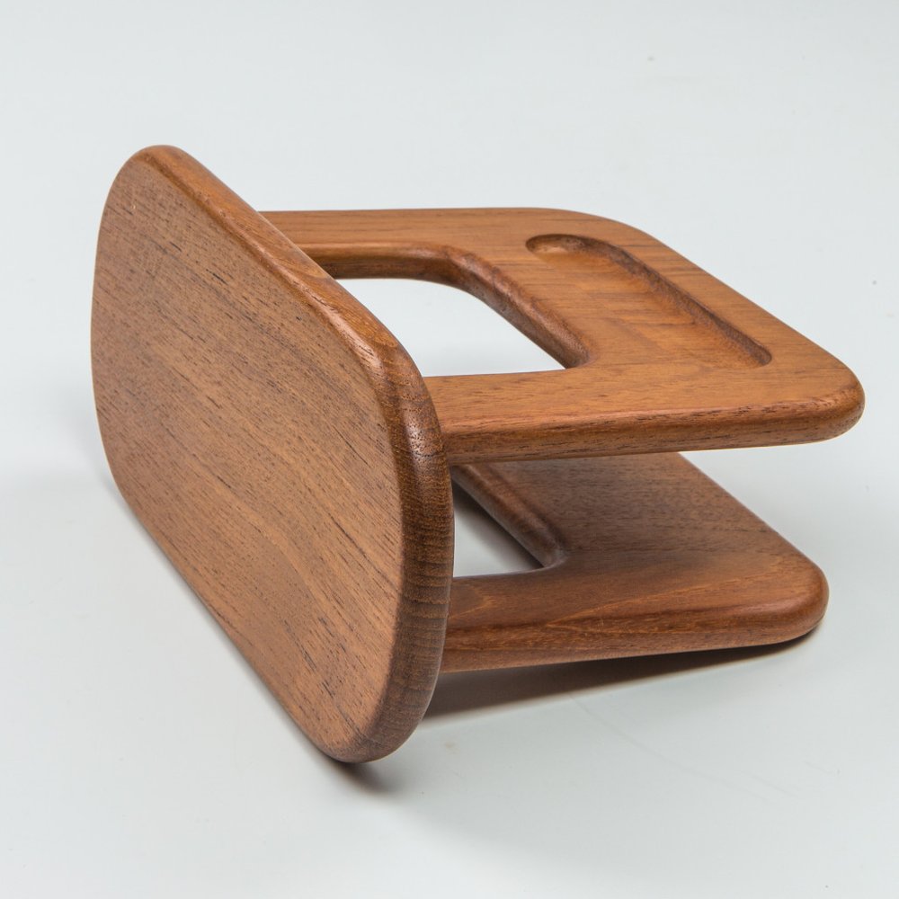8" Brown Solid Wood Napkin Holder HomeRoots