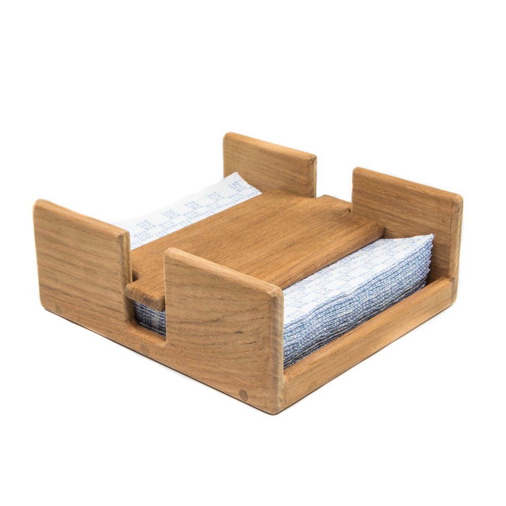 Free Standing 7.38 " Wood Napkin Holder HomeRoots