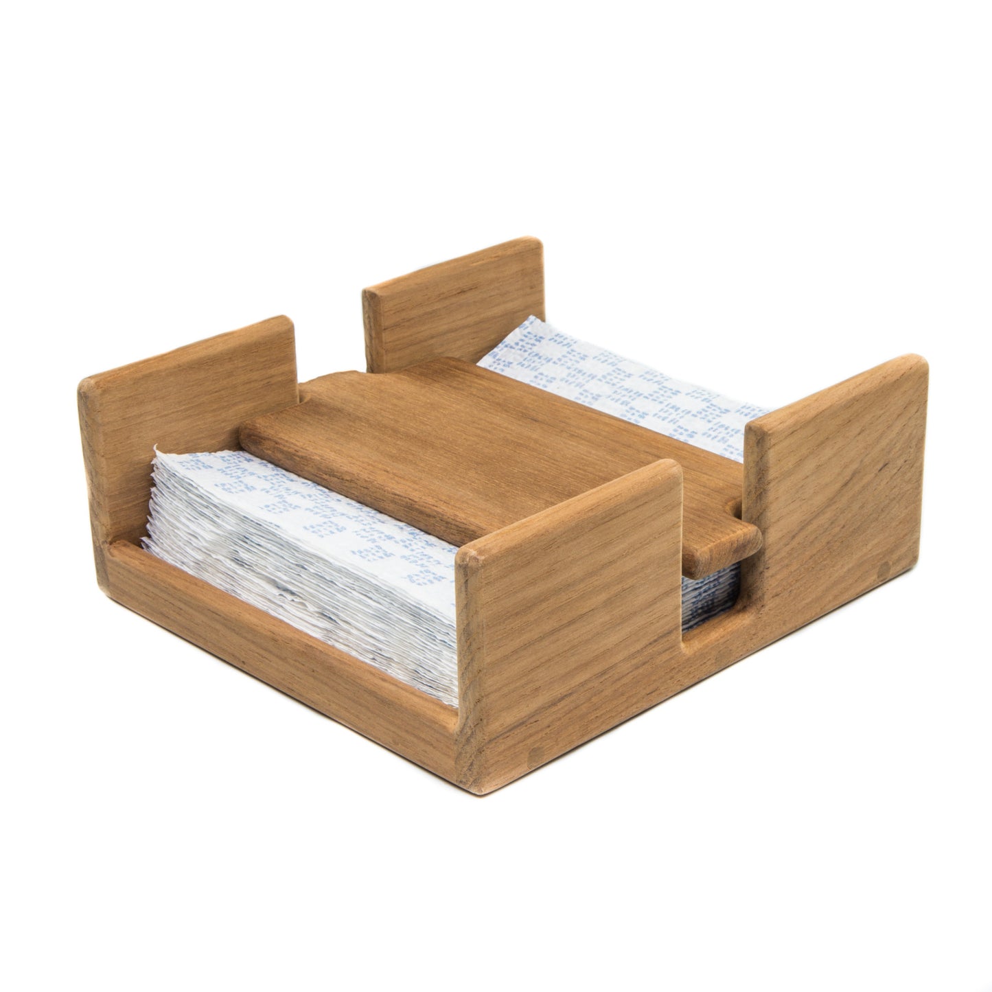 Free Standing 7.38 " Wood Napkin Holder