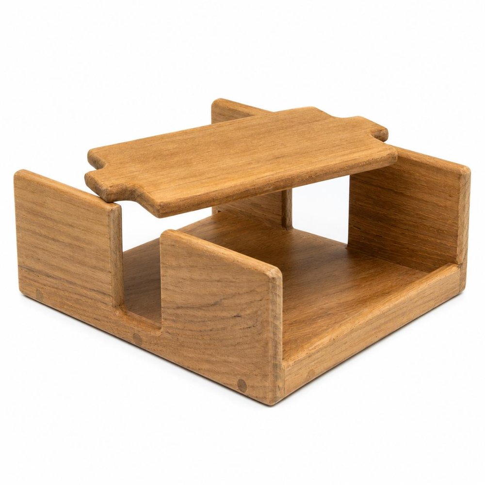 Free Standing 7.38 " Wood Napkin Holder HomeRoots