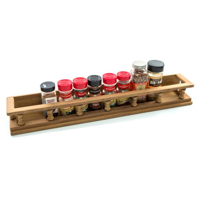 Wall Mounted 23.50 " Wood Spice Rack HomeRoots