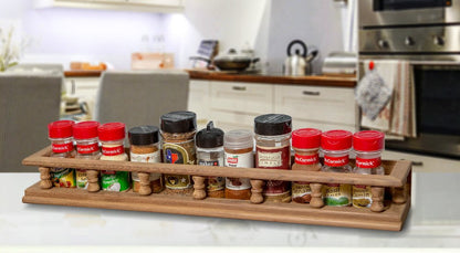 Wall Mounted 23.50 " Wood Spice Rack HomeRoots