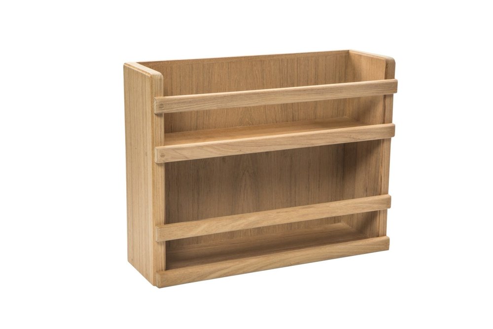 Wall Mounted 13.13 " Wood Spice Rack HomeRoots