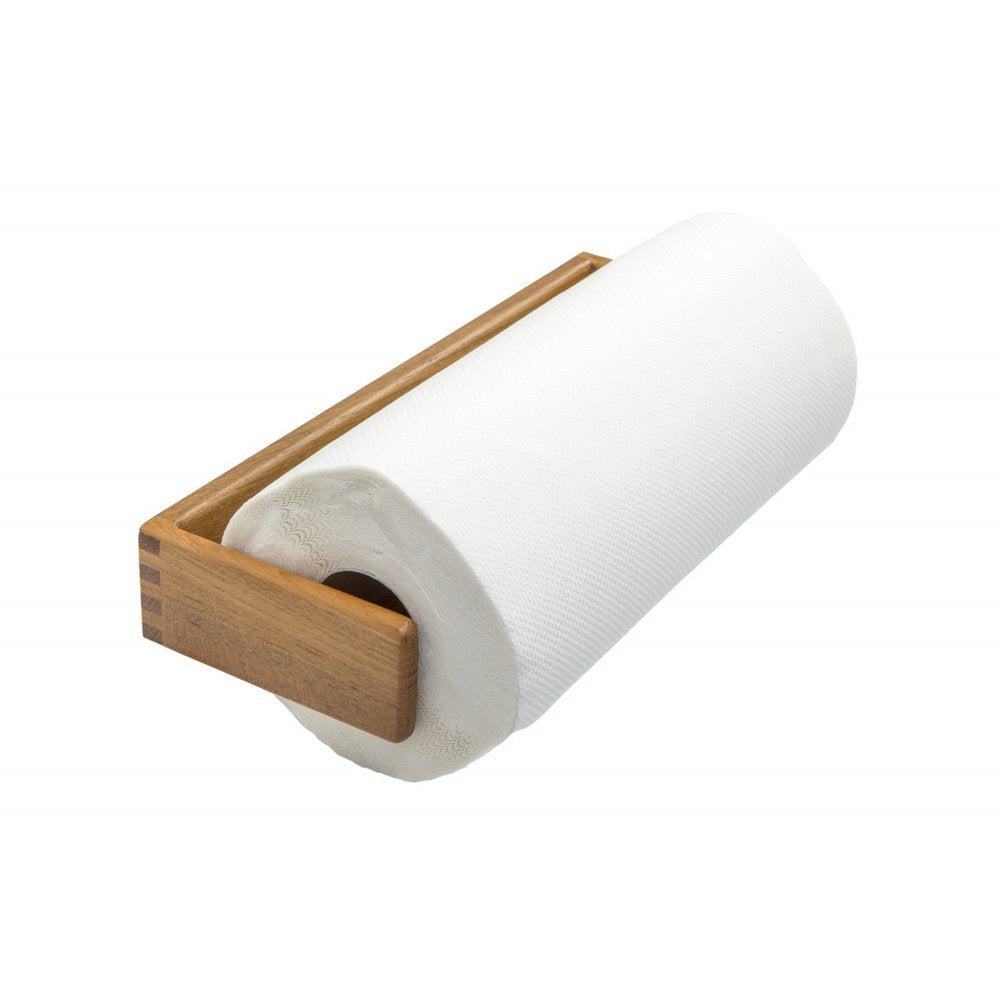 Wall Mounted 12.25 " Wood Paper Towel Holder HomeRoots