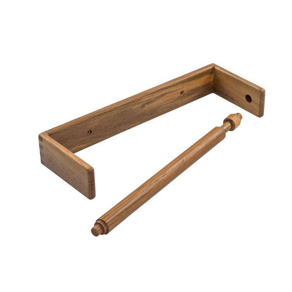 Wall Mounted 12.25 " Wood Paper Towel Holder HomeRoots