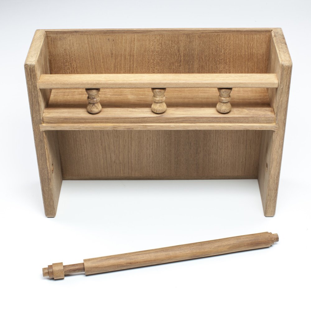 Wall Mounted 13.07 " Wood Spice Jar & Rack Set HomeRoots