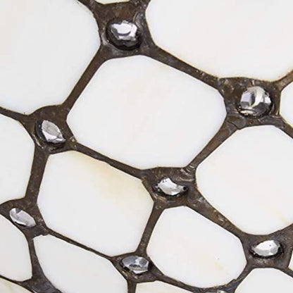 Black And White Unique Statement Two Light Solid Wood Dimmable Chandelier With Black And White Shades