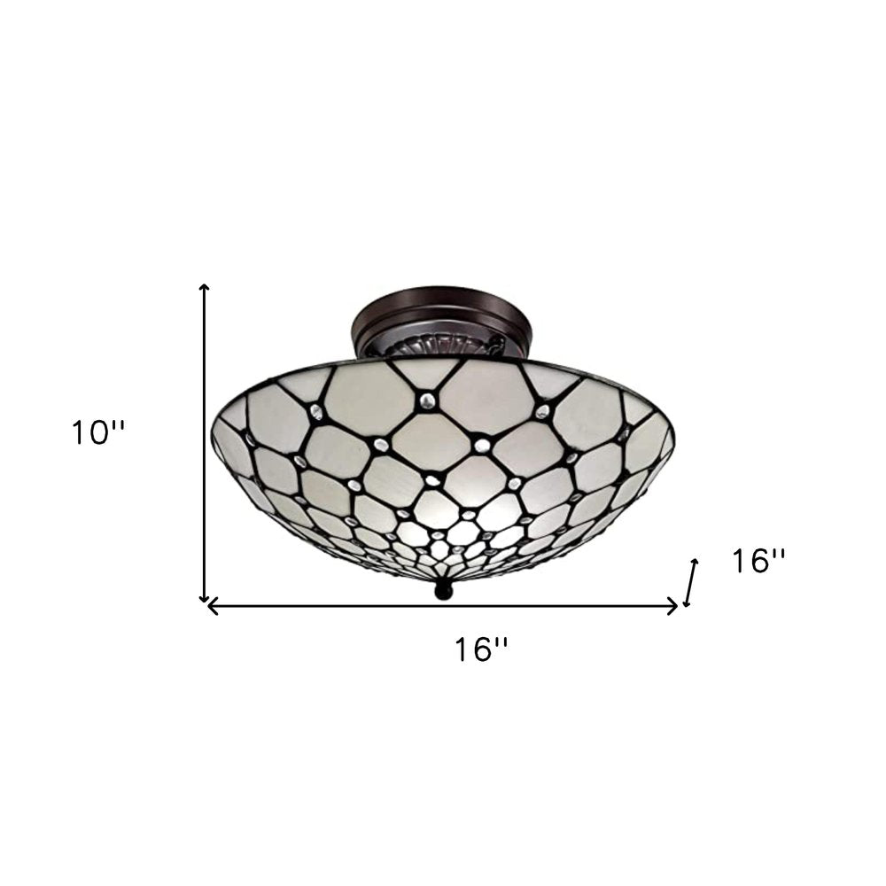 Black And White Unique Statement Two Light Solid Wood Dimmable Chandelier With Black And White Shades — view 3