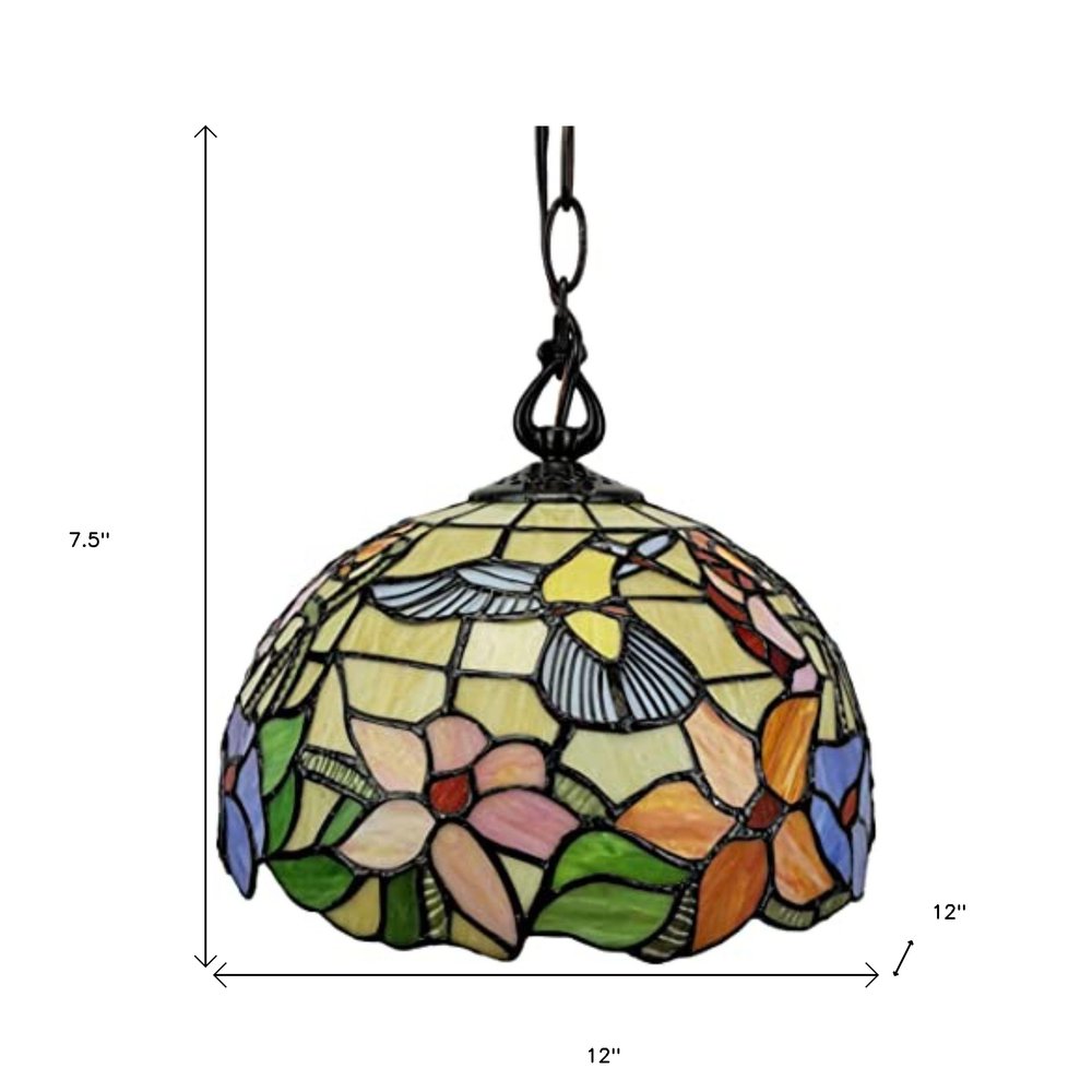 Red And White Unique Statement Glass Dimmable Chandelier With Red And White Shades — view 3