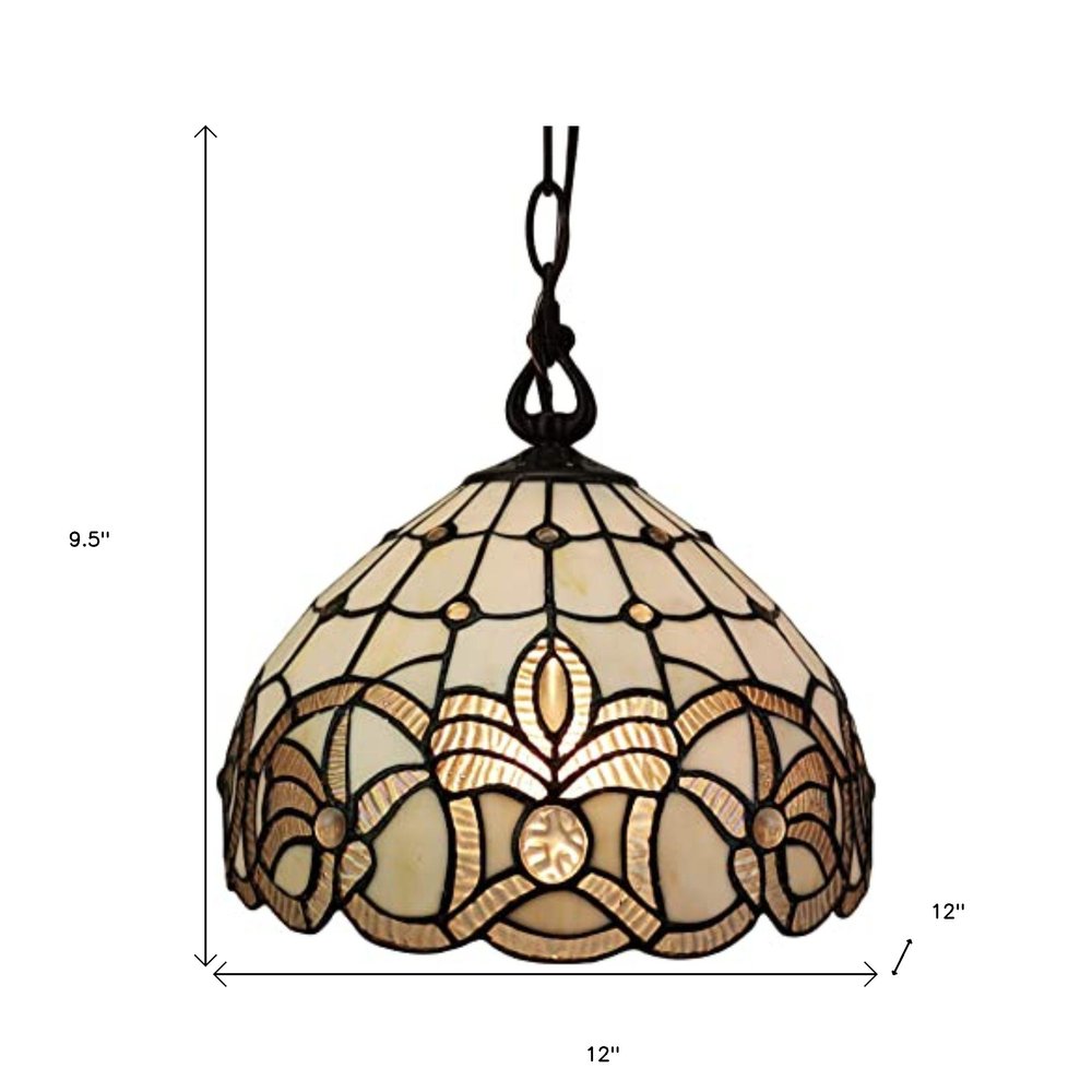 Black And White Unique Statement Glass Dimmable Chandelier With Black And White Shades — view 3