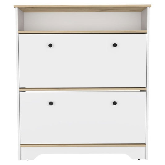Oak Twelve Pair Shoe Rack