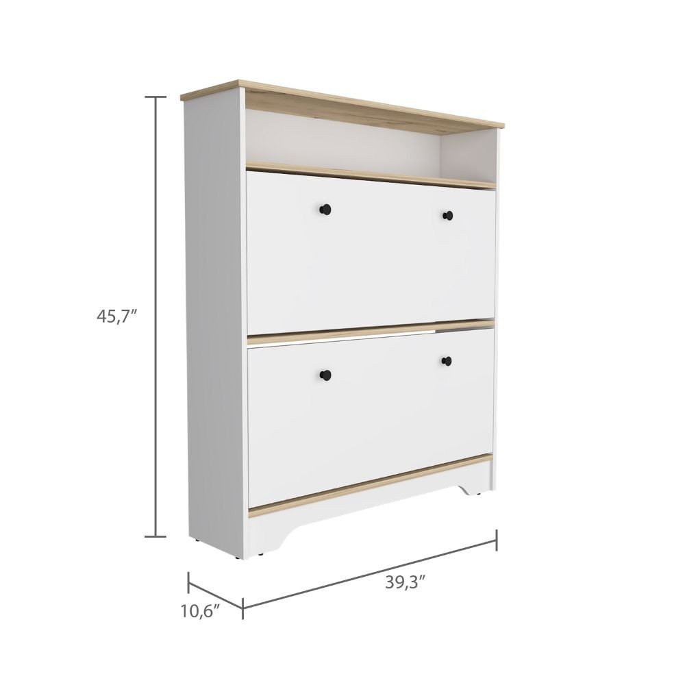 Oak Twelve Pair Shoe Rack — view 2