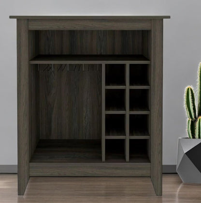 Espresso Bar Cart With Wine Storage HomeRoots