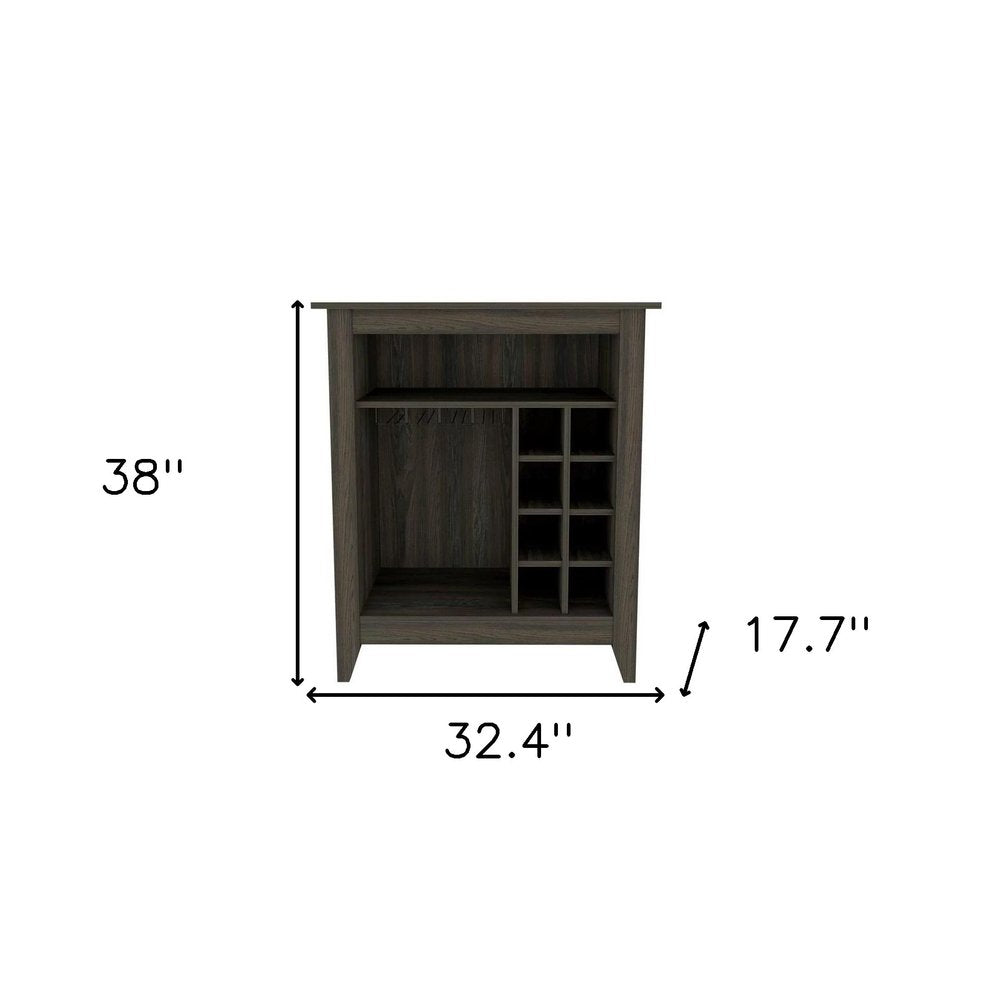 Espresso Bar Cart With Wine Storage HomeRoots