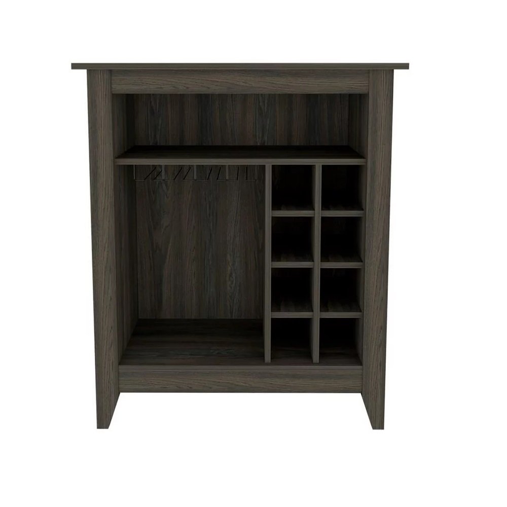 Espresso Bar Cart With Wine Storage HomeRoots