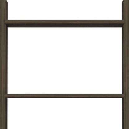 70" Brown Five Tier Ladder Bookcase with A Drawer HomeRoots
