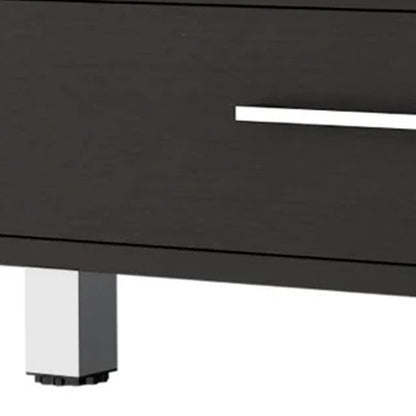 24" Black Coffee Table With Drawer HomeRoots