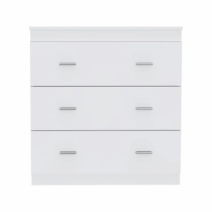 32" White Manufactured Wood Six Drawer Dresser