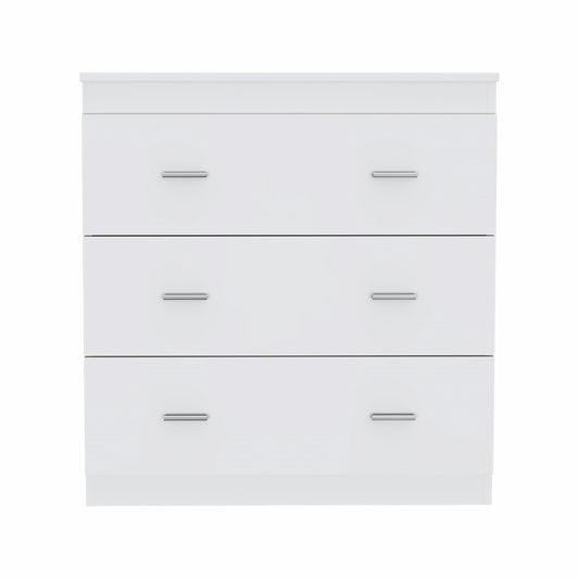 32" White Manufactured Wood Six Drawer Dresser