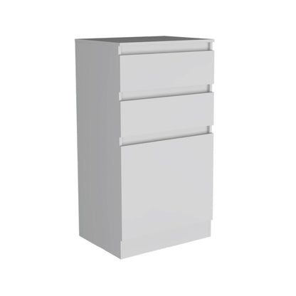 23" White Wood Two Drawer Dresser HomeRoots