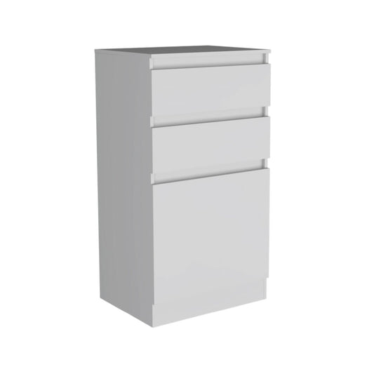 23" White Wood Two Drawer Dresser HomeRoots