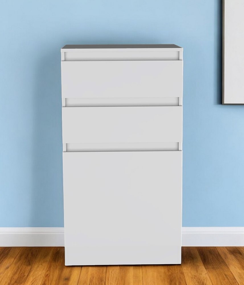 23" White Two Drawer Standard Chest HomeRoots