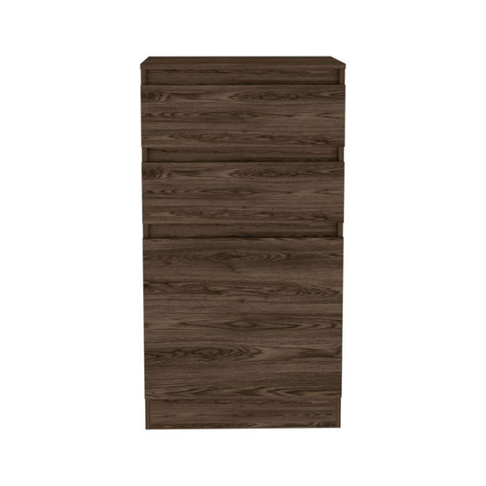 23" Dark Brown Wood Two Drawer Dresser HomeRoots