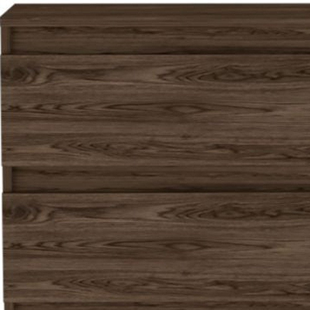 23" Dark Brown Wood Two Drawer Dresser HomeRoots