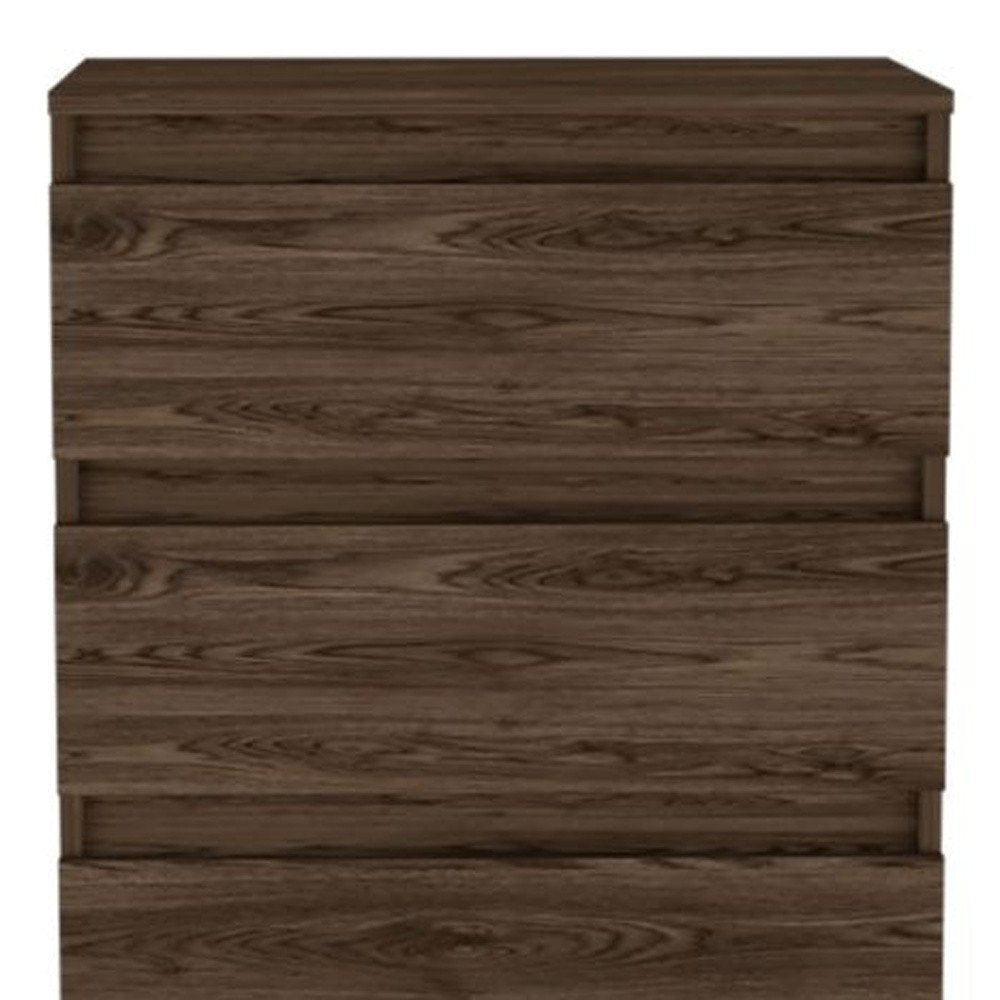 23" Dark Brown Wood Two Drawer Dresser HomeRoots
