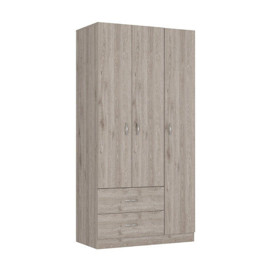 71" Light Gray Wood Two Drawer Combo Dresser HomeRoots