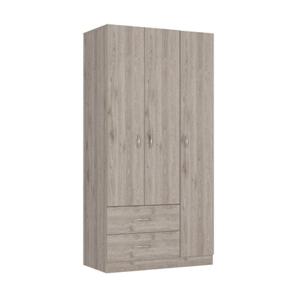71" Light Gray Wood Two Drawer Combo Dresser HomeRoots
