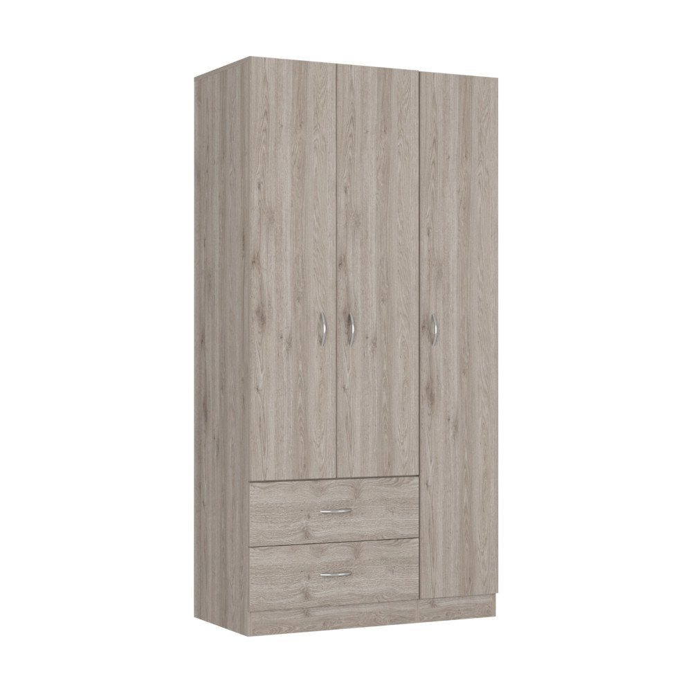 71" Light Gray Wood Two Drawer Combo Dresser HomeRoots