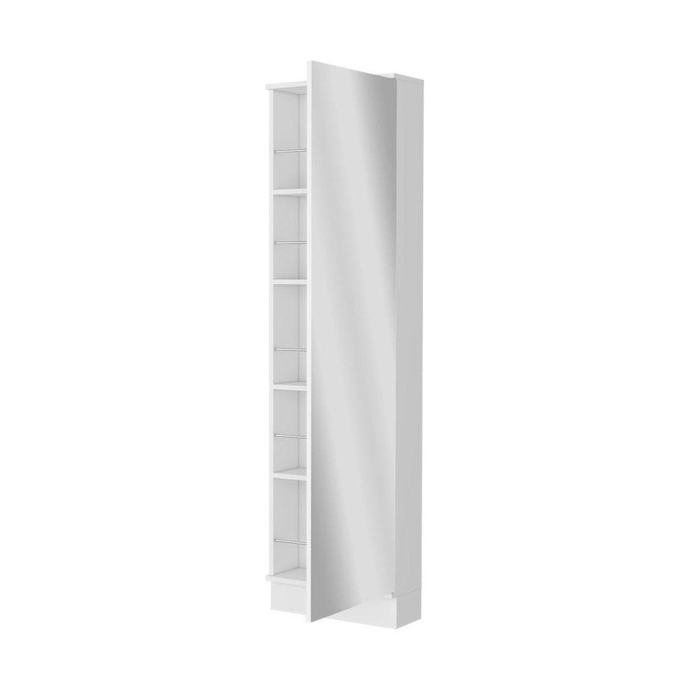 White WoodShoe Storage Cabinet — view 3