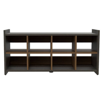 Dark Brown Ten Pair WoodShoe Rack HomeRoots