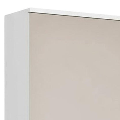 White Ten Pair Wall Mounted WoodShoe Rack HomeRoots