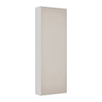 White Ten Pair Wall Mounted WoodShoe Rack HomeRoots