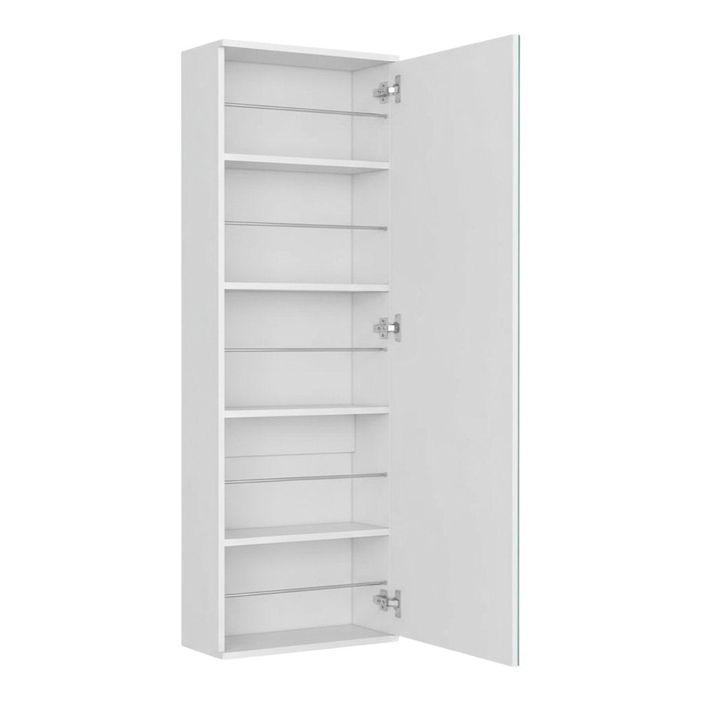 White Ten Pair Wall Mounted WoodShoe Rack HomeRoots