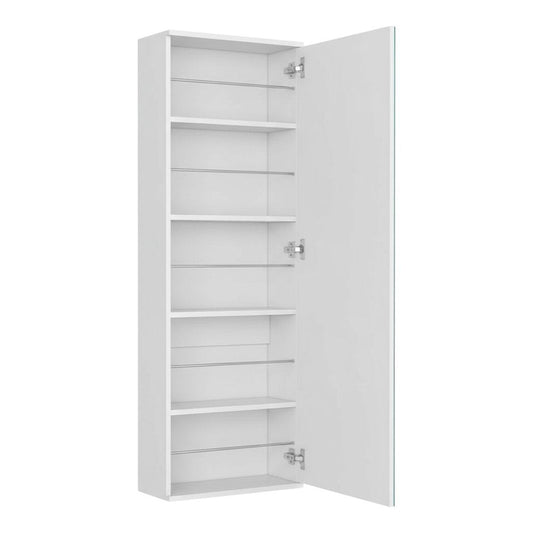 White Ten Pair Wall Mounted WoodShoe Rack HomeRoots