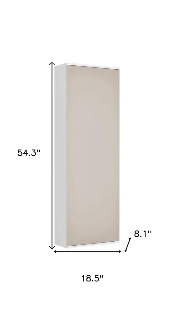 White Ten Pair Wall Mounted WoodShoe Rack HomeRoots