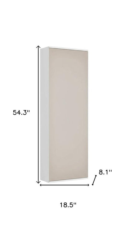 White Ten Pair Wall Mounted WoodShoe Rack HomeRoots