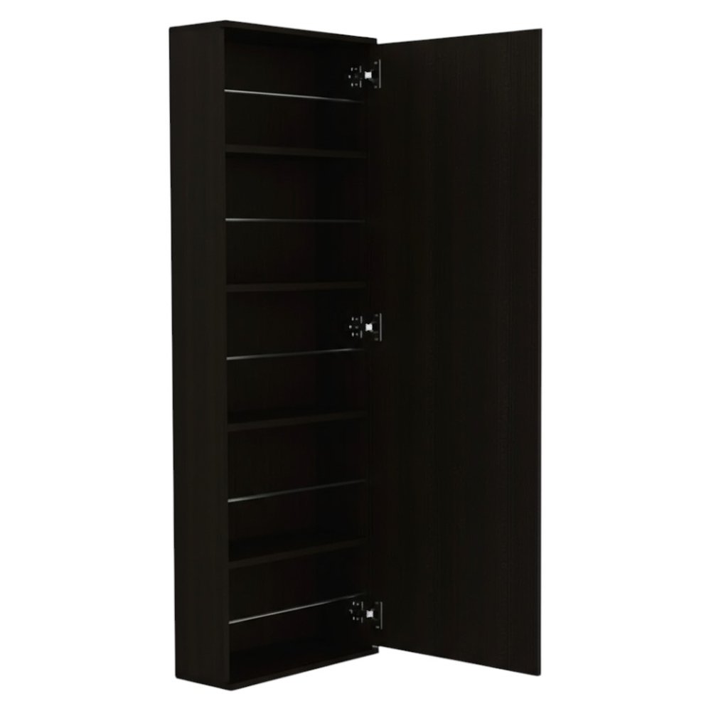 Dark Brown Ten Pair Wall Mounted WoodShoe Rack HomeRoots