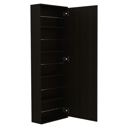 Dark Brown Ten Pair Wall Mounted WoodShoe Rack HomeRoots
