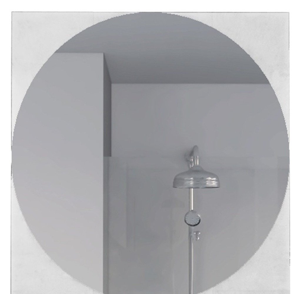 24" Clear Square Framed Bathroom Over Vanity Mirror HomeRoots