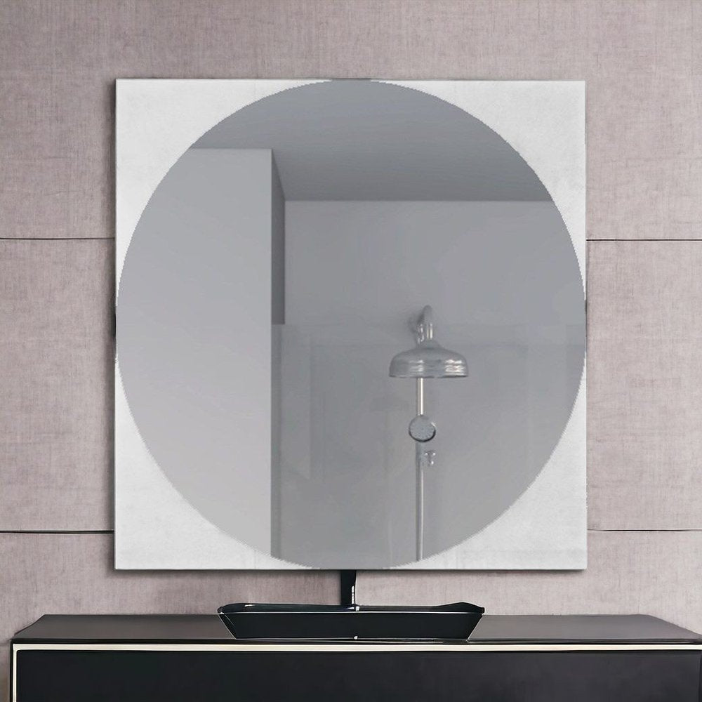 24" Clear Square Framed Bathroom Over Vanity Mirror HomeRoots