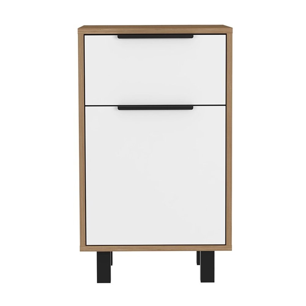 28" Wood One Drawer Nightstand HomeRoots