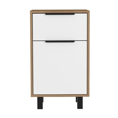 28" Wood One Drawer Nightstand HomeRoots