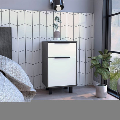 28" Wood One Drawer Nightstand HomeRoots