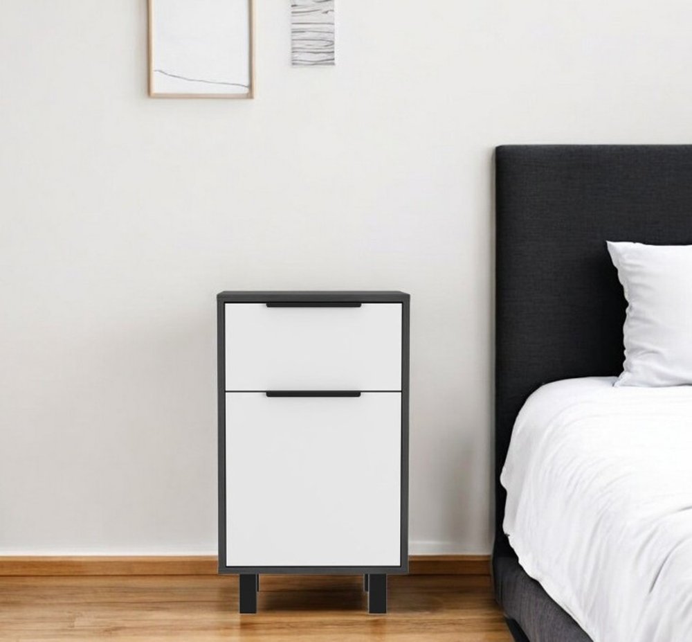 28" Wood One Drawer Nightstand HomeRoots